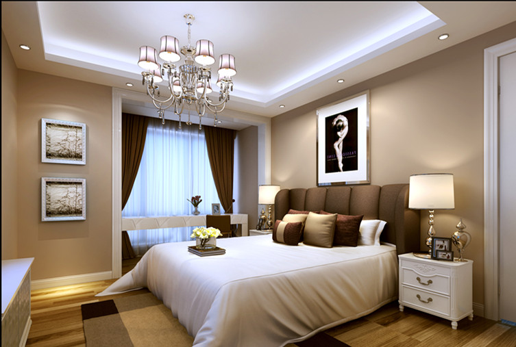 简约 四居室 白领 收纳 卧室图片来自北京实创装饰在云梯山庄370平现代风格别墅的分享