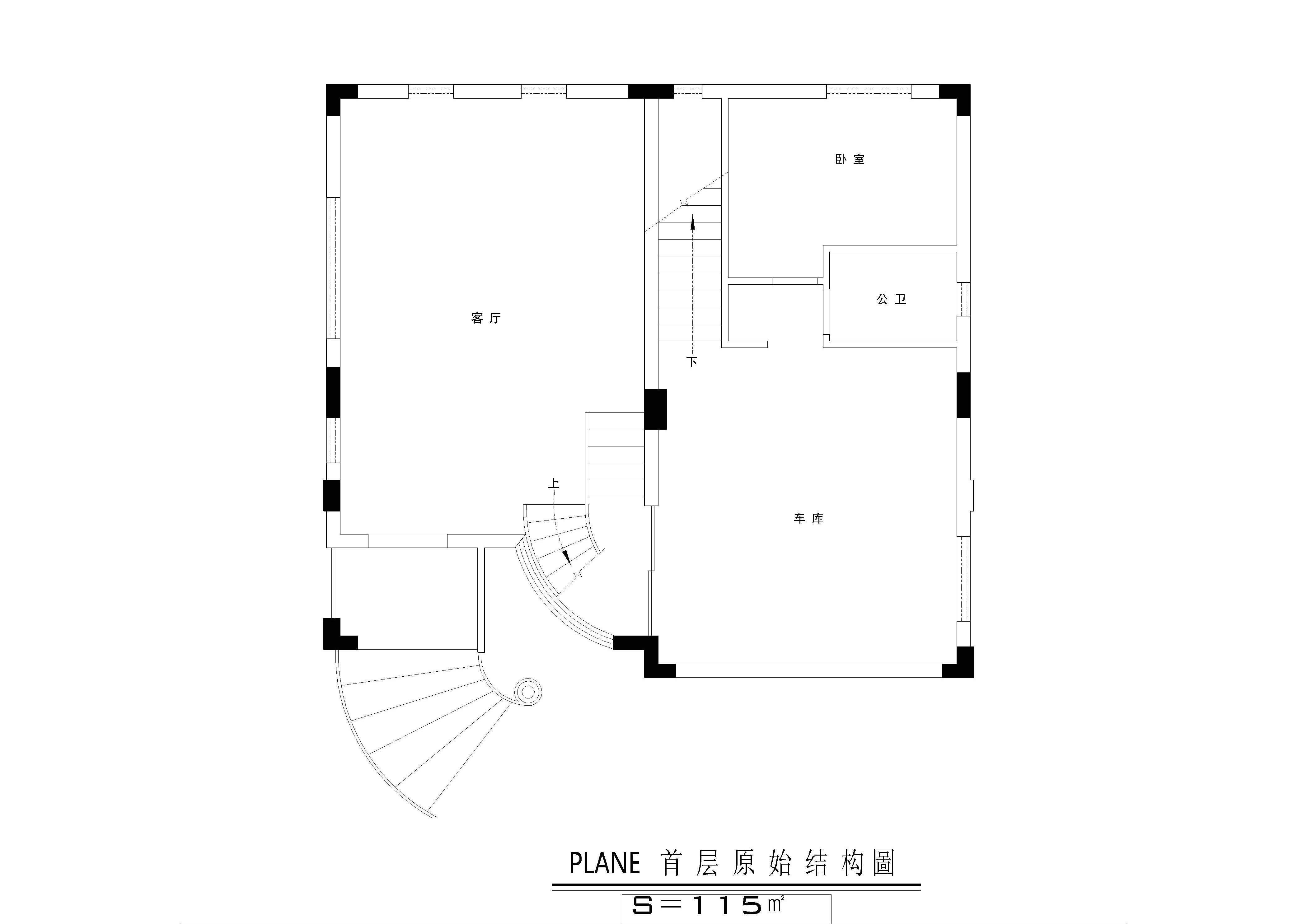 简约 四居室 白领 收纳 户型图图片来自北京实创装饰在云梯山庄370平现代风格别墅的分享