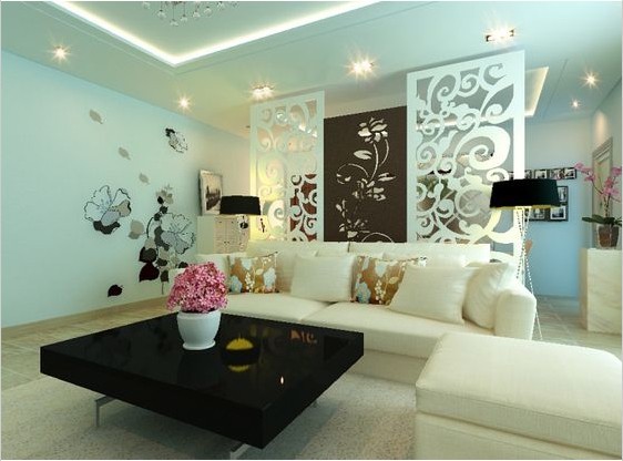 简约 三居 客厅图片来自石家庄瑞博文张琳在6.2万打造汇君城现代简约风的分享