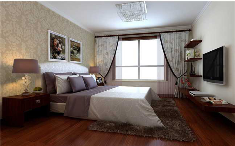 简约 混搭 二居 卧室图片来自北京实创装饰在9.8万五口之家温馨小家的分享