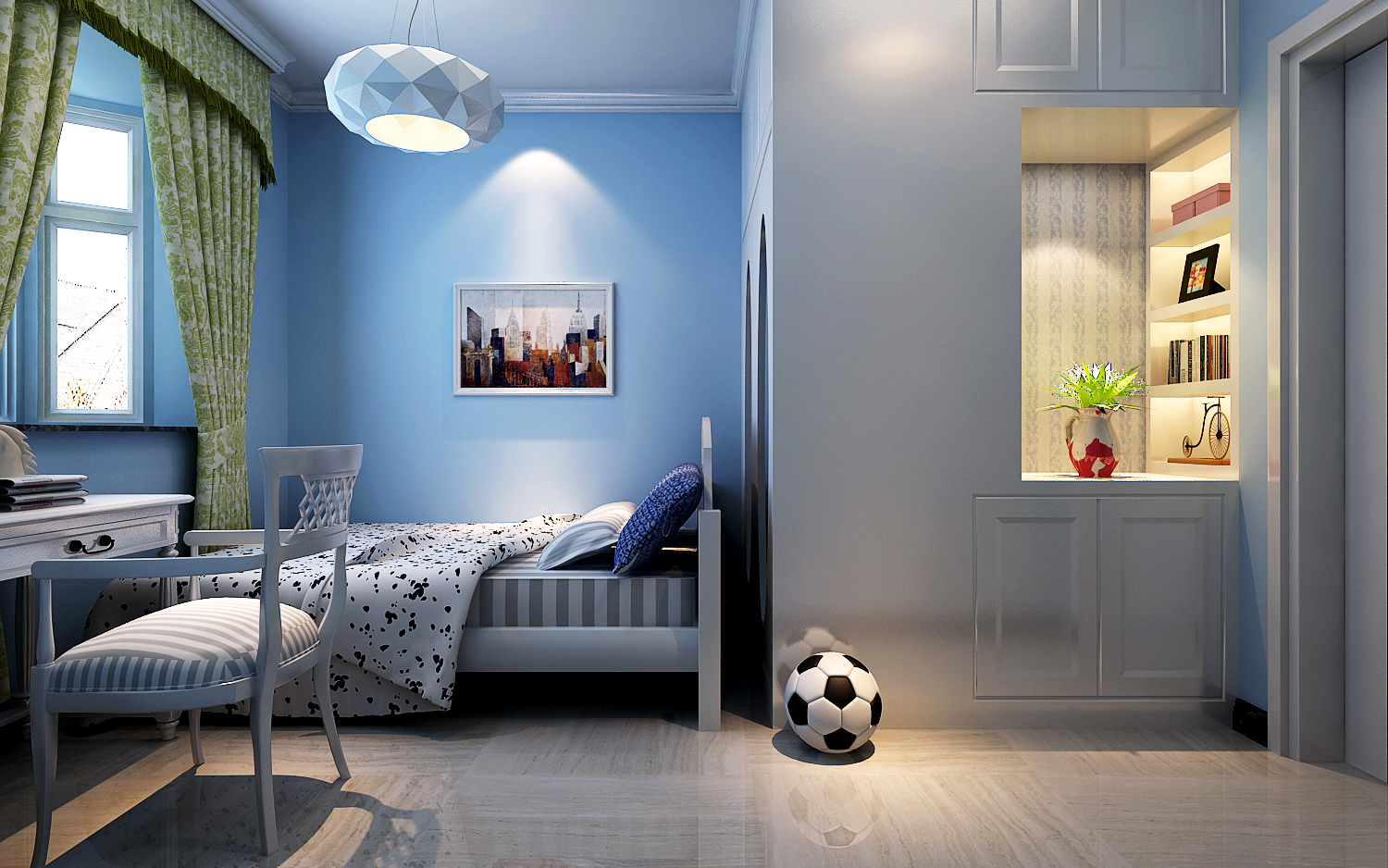 卧室图片来自用户2652703143在居易国际城106平三居中式效果图的分享