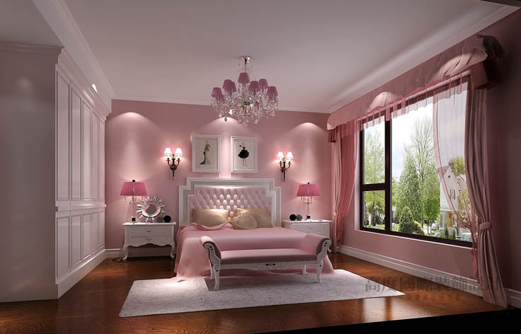 美式 卧室图片来自高度国际设计装饰在西山壹号院202㎡四居美式风格的分享