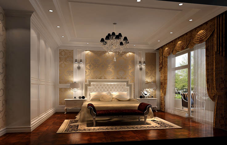 欧式 卧室图片来自高度国际在10万打造鲁能七号院简欧范的分享