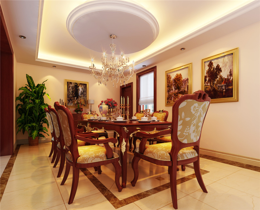 别墅 白领 收纳 小资 80后 餐厅图片来自实创装饰完美家装在对称体现欧式庄重与大气的分享