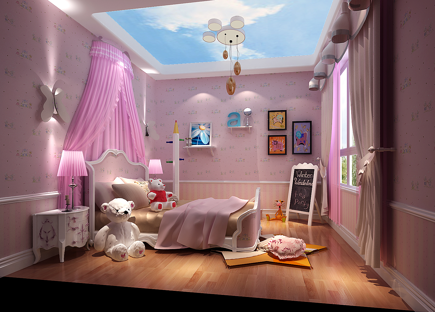 欧式 别墅 收纳 小资 温馨 儿童房图片来自高度国际装饰刘玉在鲁能7号----空间利用的分享