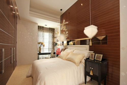 混搭 中式 奢华时尚 四室大房 卧室图片来自香港古兰装饰-成都在极致奢华中式混搭时尚的分享
