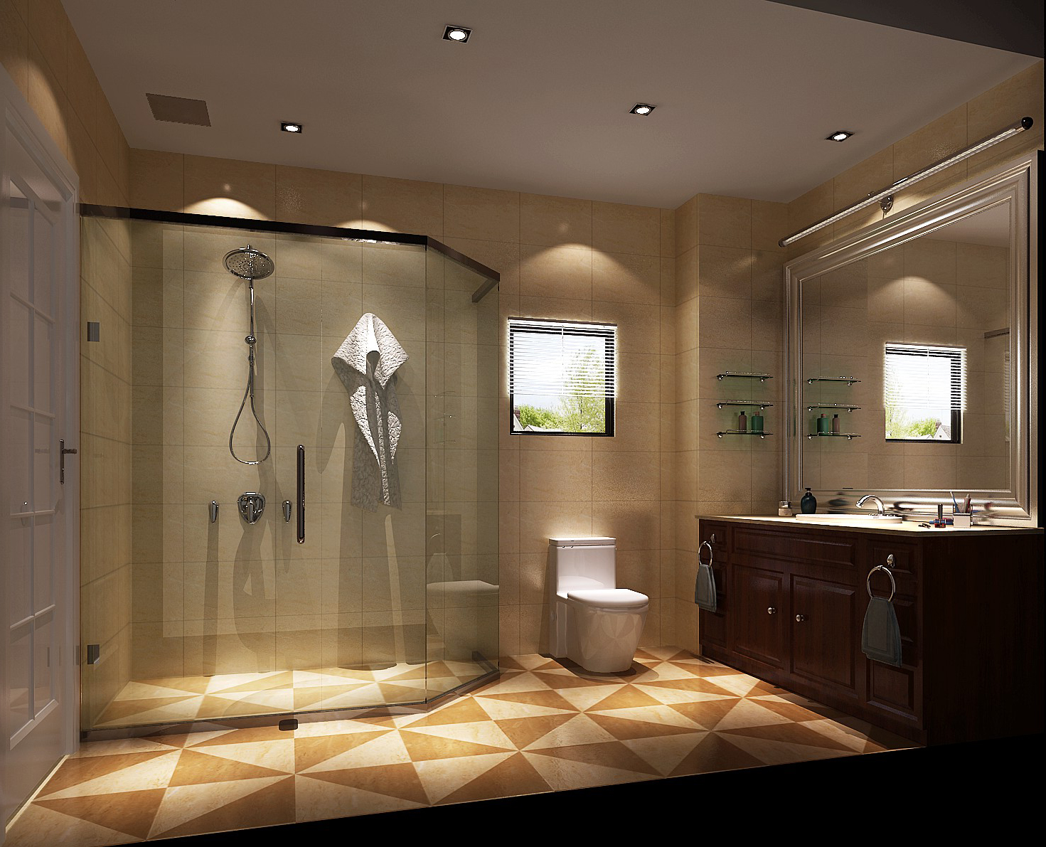 潮白河孔雀 欧式 简约 别墅 高度国际 卫生间图片来自凌军在简约欧式别墅的分享
