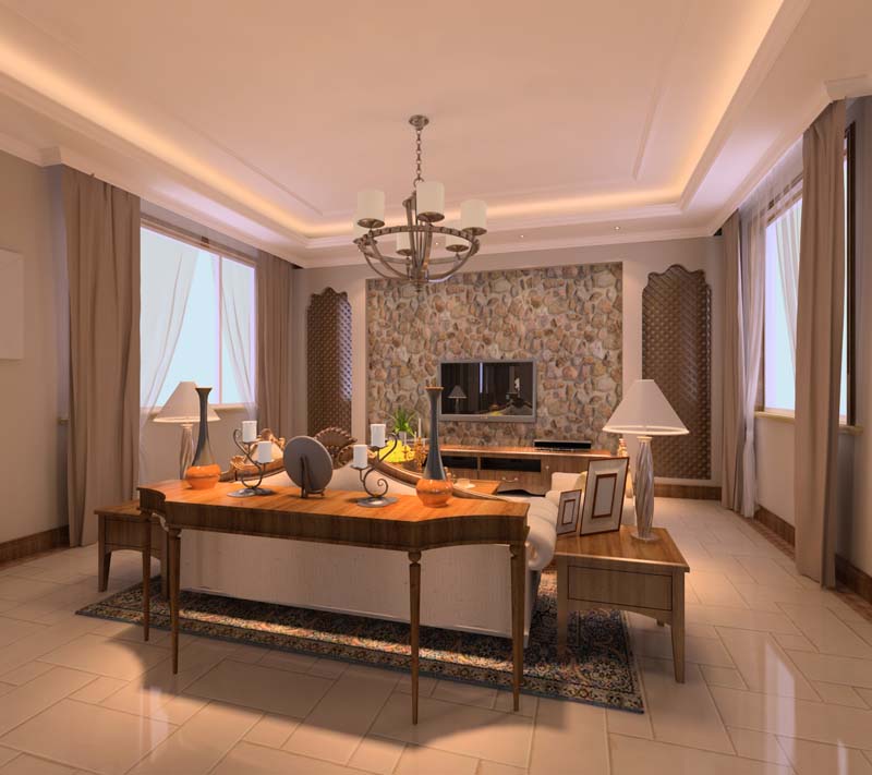 客厅图片来自北京元洲最好装修设计在简欧风格灵动思情的分享