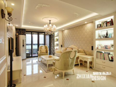 简欧 客厅图片来自上海知贤设计小徐在低调奢华洋溢三代同堂幸福家的分享