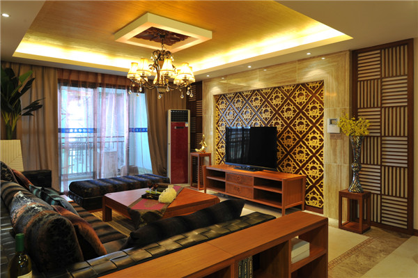 客厅图片来自湖南名匠装饰在走进东南亚的分享