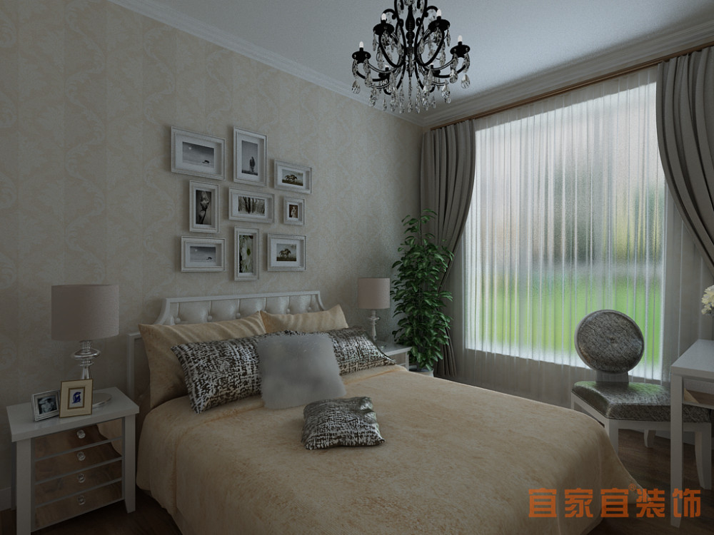 欧式 三居 卧室图片来自宜家宜大亮在大悦城悦府的分享