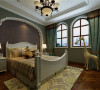 普罗旺世罗曼维森别墅美式风格-卧室效果图