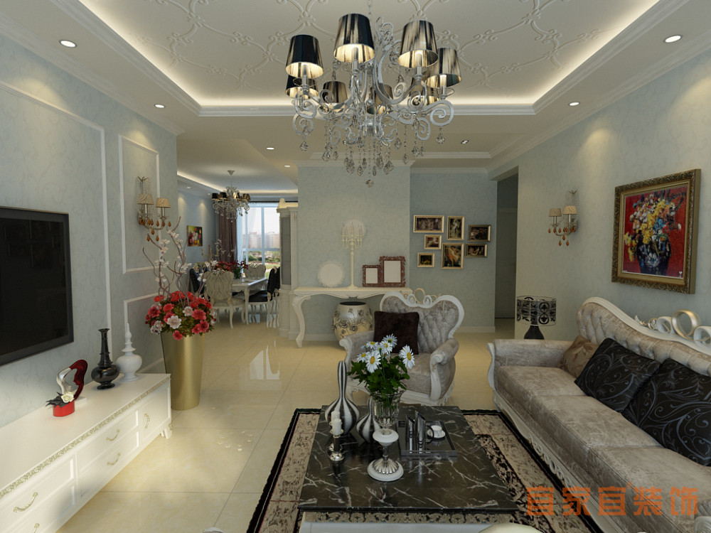 欧式 三居 客厅图片来自宜家宜大亮在大悦城悦府的分享