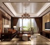 新中式风格主要表现在传统家具(多为明清家具为主)、装饰品及黑、红为主的装饰色彩上。室内多采用对称式的布局方式，格调高雅，造型简朴优美，色彩浓重而成熟。