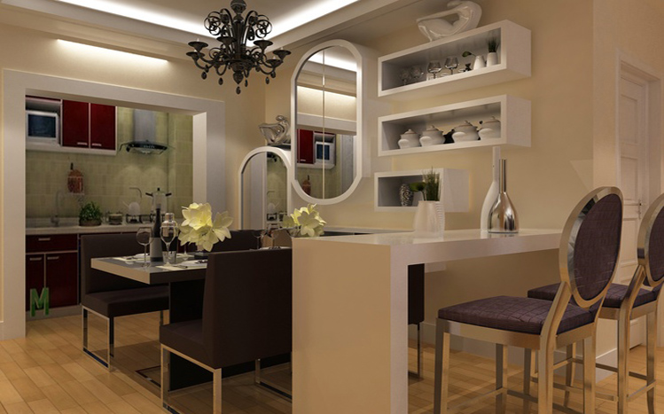 餐厅图片来自多芬宝贝在温馨舒适三居室-现代简约风的分享