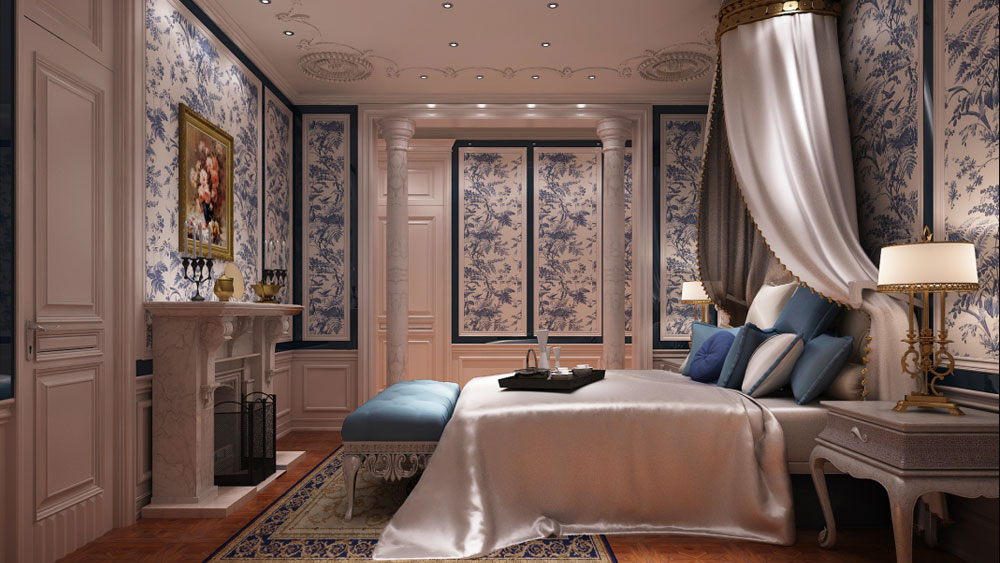 温哥华森林 别墅 新古典风格 高度希文 装饰设计 卧室图片来自高度国际装饰宋增会在22万温哥华森林320㎡新古典别墅的分享