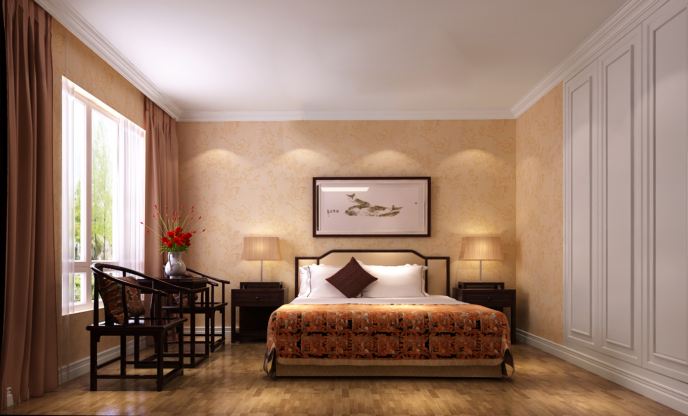高度国际 金色漫香苑 简约欧式 公寓 卧室图片来自凌军在金色漫香苑的分享