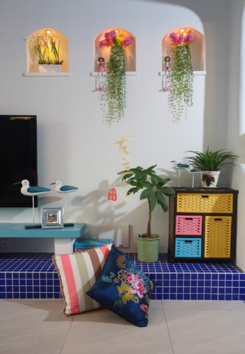 地中海 蓝色 休闲 四居 装修设计 其他图片来自香港古兰装饰-成都在蓝色地中海清新自然的分享