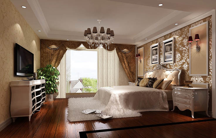 欧式 卧室图片来自高度国际在25万打造鲁能7号院欧式风的分享
