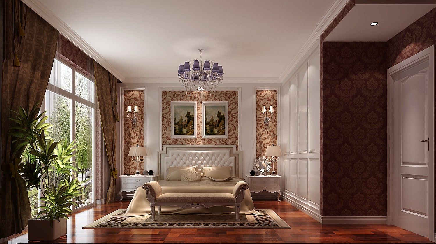 简约 欧式 公寓 白领 80后 小资 卧室图片来自沙漠雪雨在11万打造210平简欧风格跃层公寓的分享