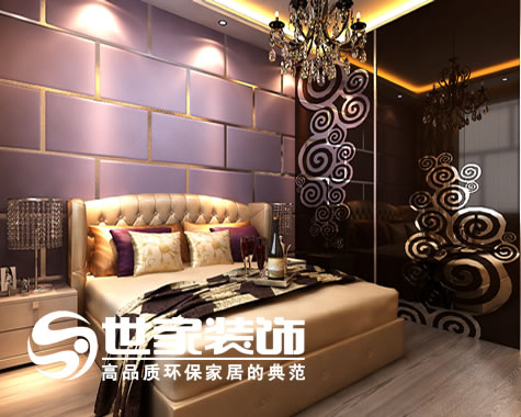 简约 混搭 三居 卧室图片来自北京世家装饰工程有限公司在鲁商新城装修效果图a-b的分享