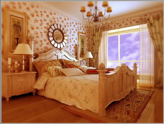 简约 欧式 三居 收纳 旧房改造 卧室图片来自武汉实创装饰在幸福起航，温馨简欧三居设计的分享
