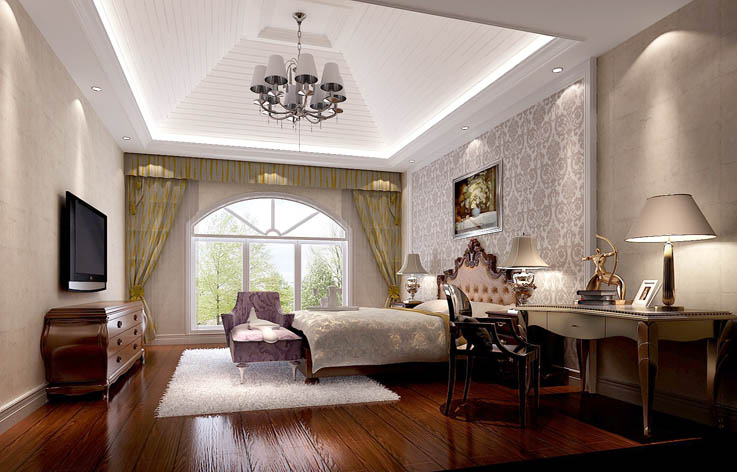 欧式 卧室图片来自高度国际在9.5万打造鲁能7号院欧式风的分享