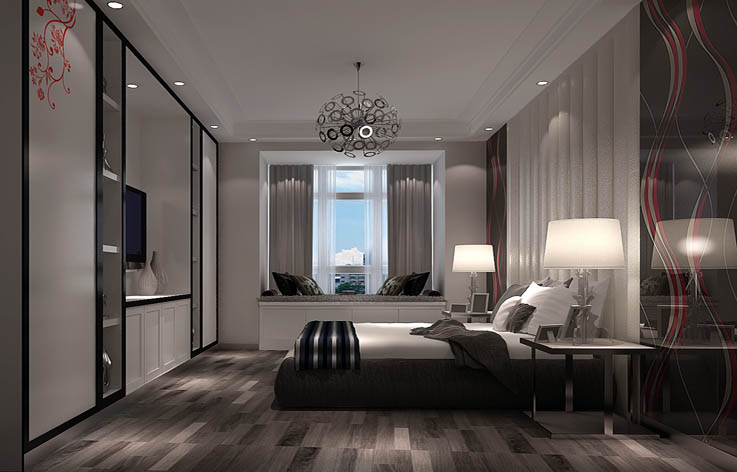 现代 卧室图片来自高度国际在4.6万打造中景江山赋现代风的分享
