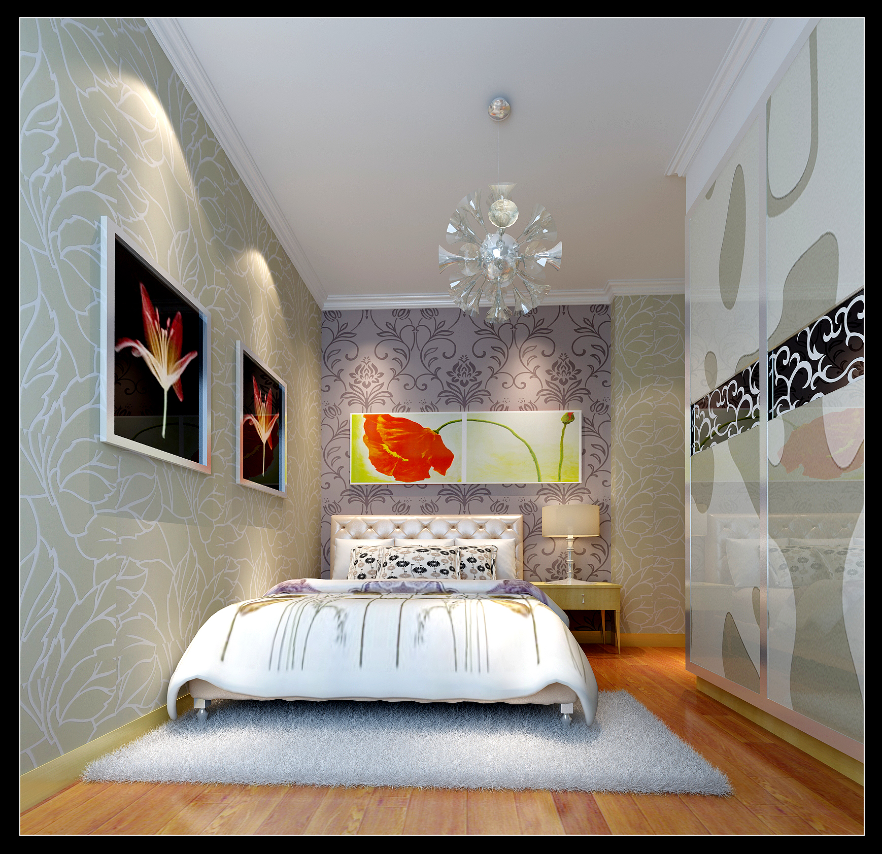 卧室图片来自深圳市浩天装饰在彩天名苑的分享