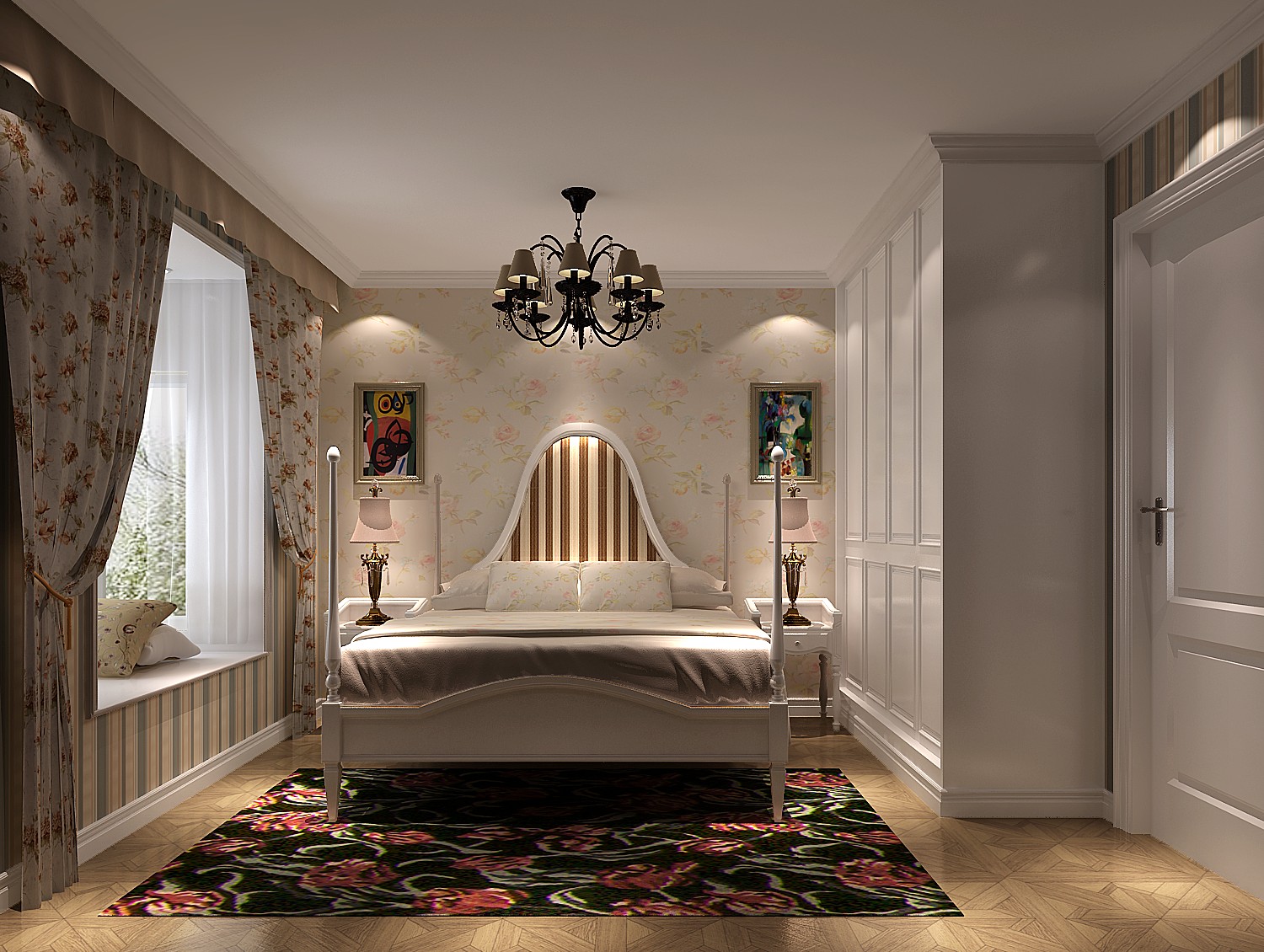 简约 欧式 三居 卧室图片来自高度国际装饰刘玉在大气的欧洲风格的分享