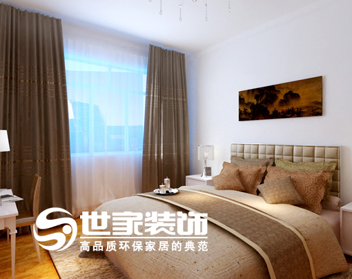简约 二居 卧室图片来自北京世家装饰工程有限公司在鲁商新城装修效果图a-f的分享