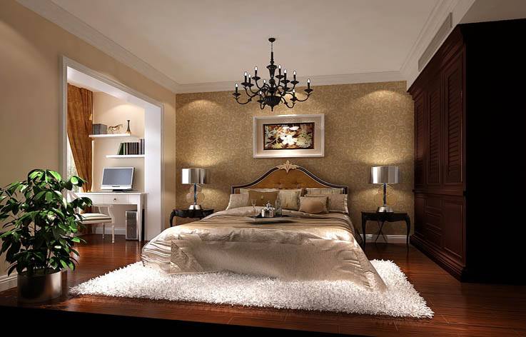简约 欧式 小资 白领 二居 卧室图片来自高度国际装饰华华在水色时光129的分享