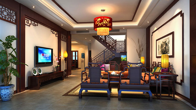 新中式风格 三居 时代天街 公寓 客厅图片来自高度国际首席设计师-闫奇在龙湖时代天街创新中式风格的分享