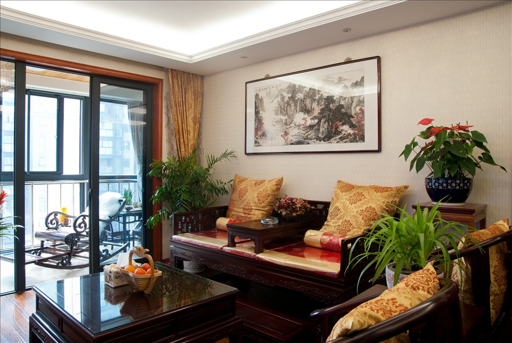 元洲 元洲装饰 美式风格 润泽公馆 北京装修 客厅图片来自元洲小贝在108平米中式风格的分享