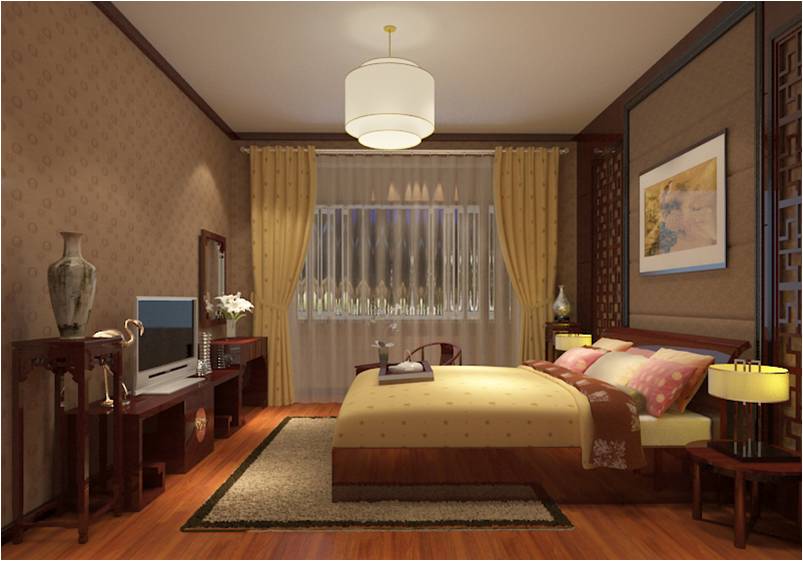 卧室图片来自xushuguang1983在品味学清苑120平米中式三居室的分享