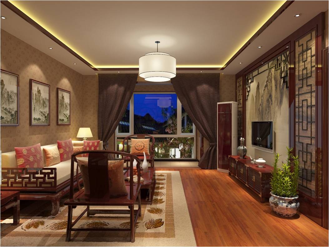 客厅图片来自xushuguang1983在品味学清苑120平米中式三居室的分享