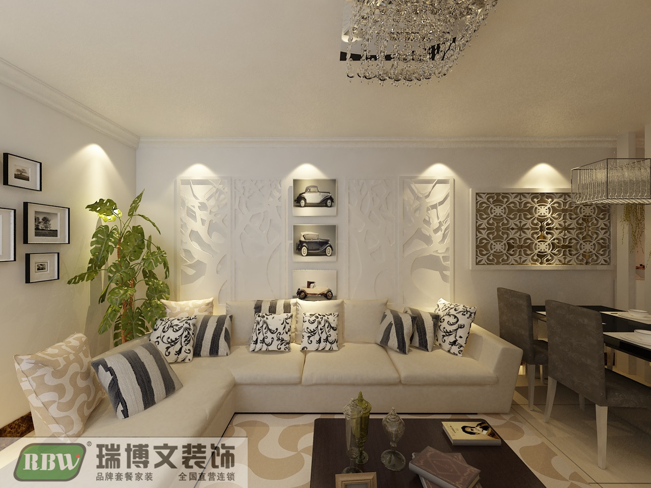 简约 二居 客厅图片来自石家庄瑞博文张琳在4.1万打造锦融尚御现代简约风的分享