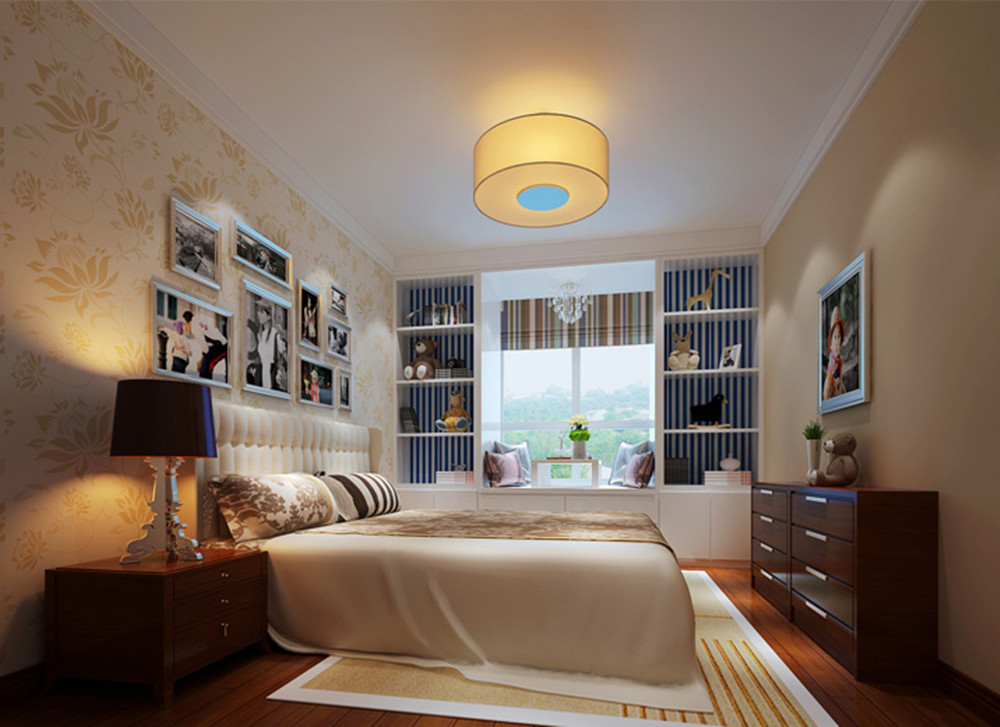 简约 中式 白领 三居 卧室图片来自实创装饰上海公司在舒适简约三居室的分享