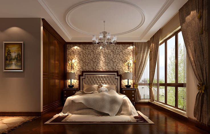 欧式 三居 80后 小资 卧室图片来自高度国际装饰舒博在西山华府简欧风格的分享