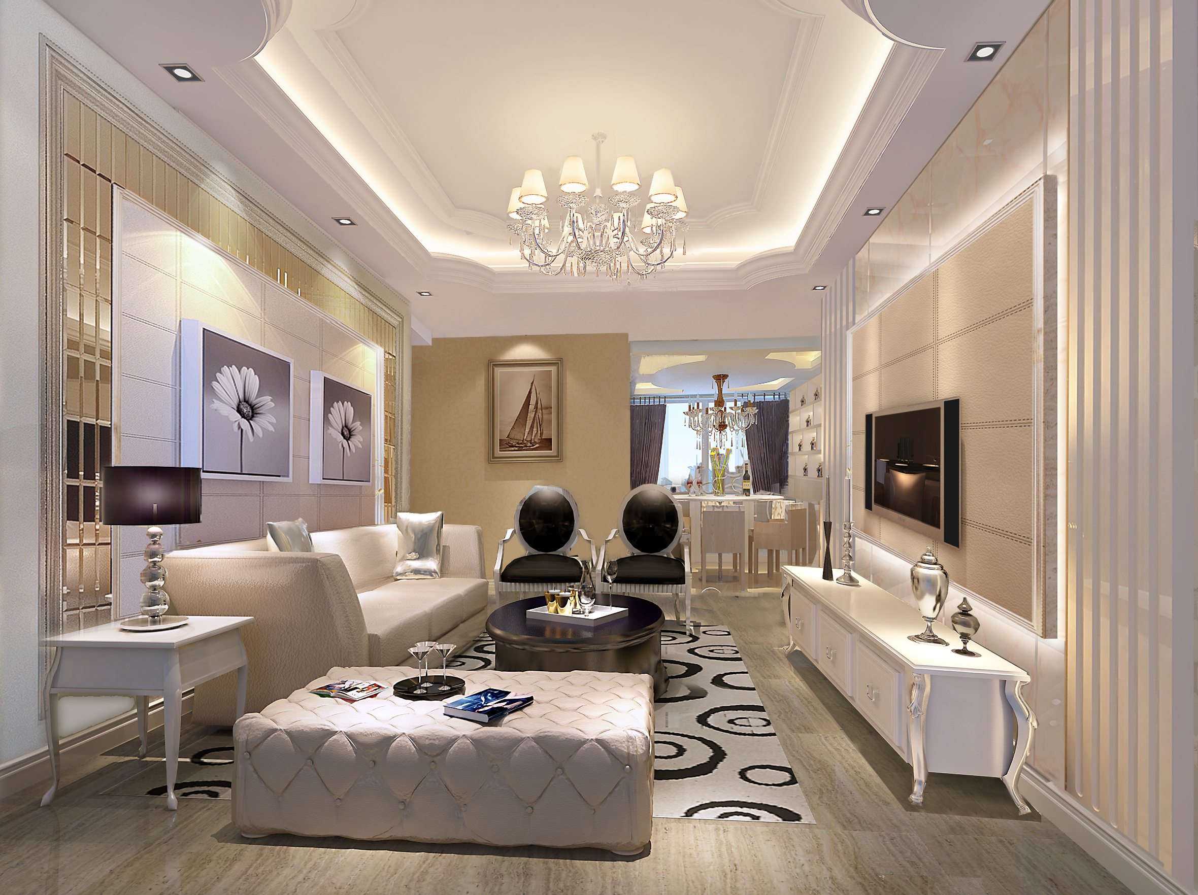 简约 欧式 混搭 别墅 白领 80后 客厅图片来自好易家装饰集团在兰江山地的分享