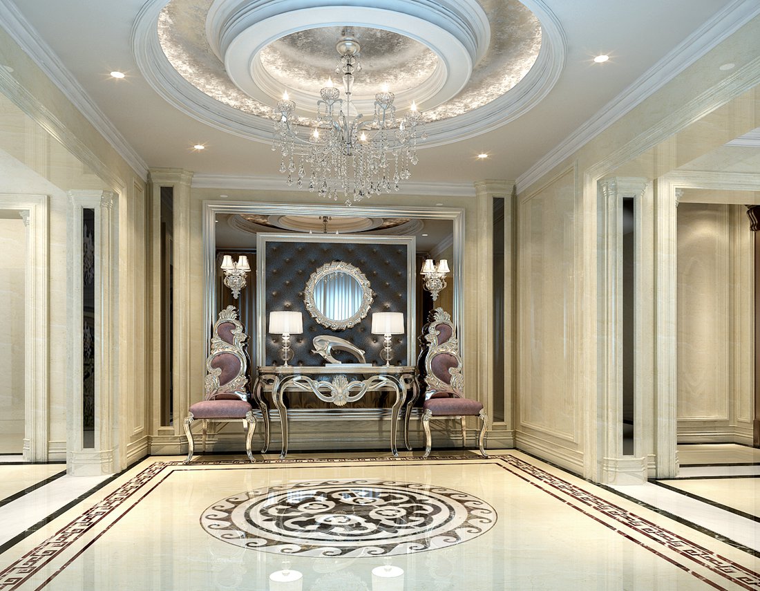美式 别墅 白领 尚层装饰 玄关 玄关图片来自北京别墅装修案例在尊贵与温馨融入生活中的分享