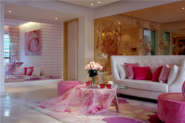 现代 简约 时尚 清新 温暖 玫瑰物语 客厅图片来自湖南名匠装饰在玫瑰花语的分享