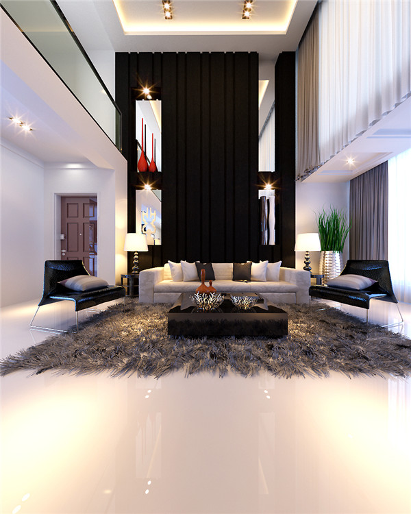 现代 简约 时尚 大气 奢华 客厅图片来自湖南名匠装饰在黑白配的分享