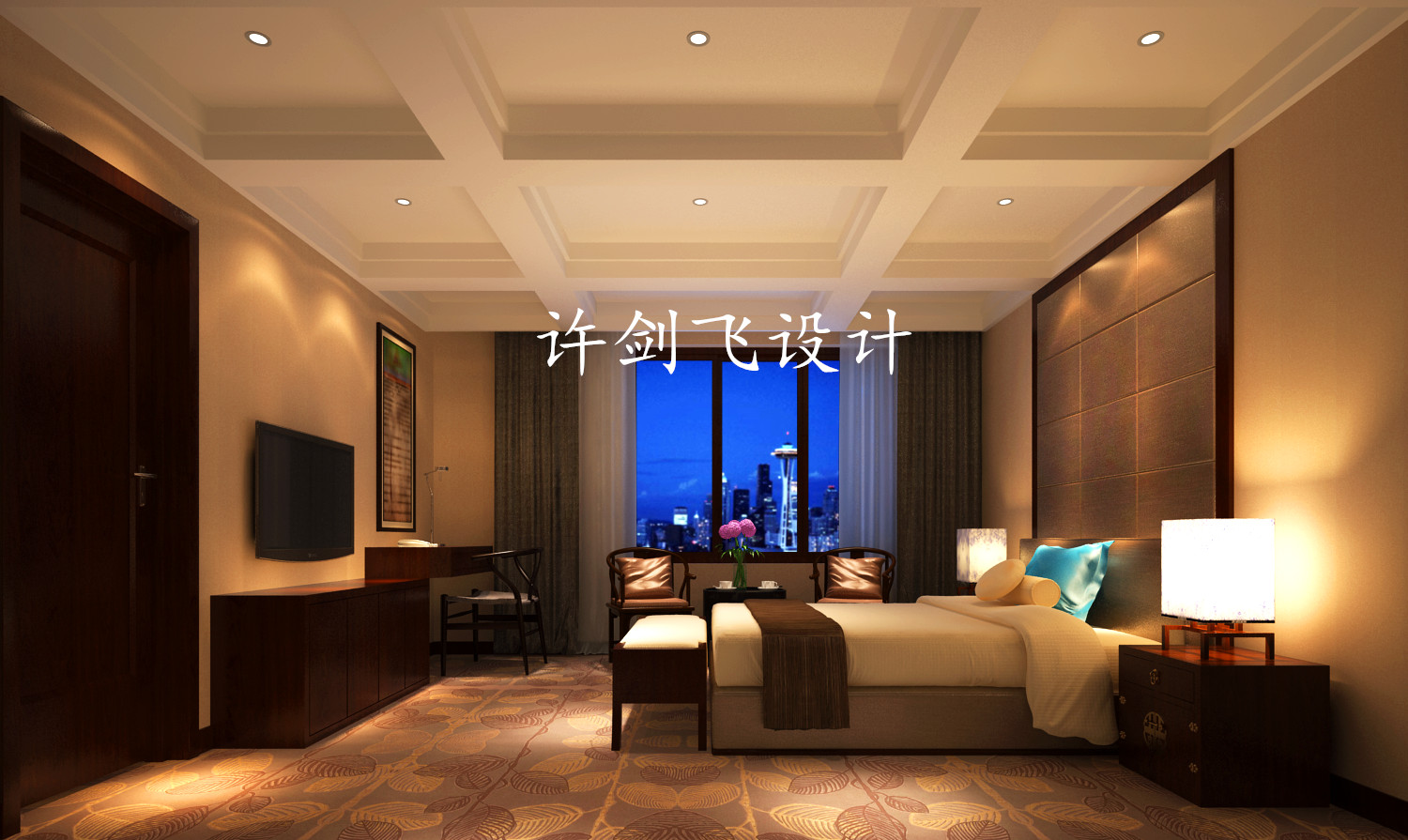 简约 宾馆设计 卧室图片来自许剑飞在江西抚州3000平商业空间设计的分享