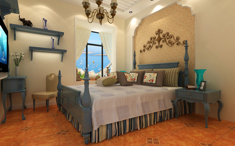 美式 卧室图片来自郑州实创装饰-杨淑平在永威翡翠城-两居室-美式风格的分享