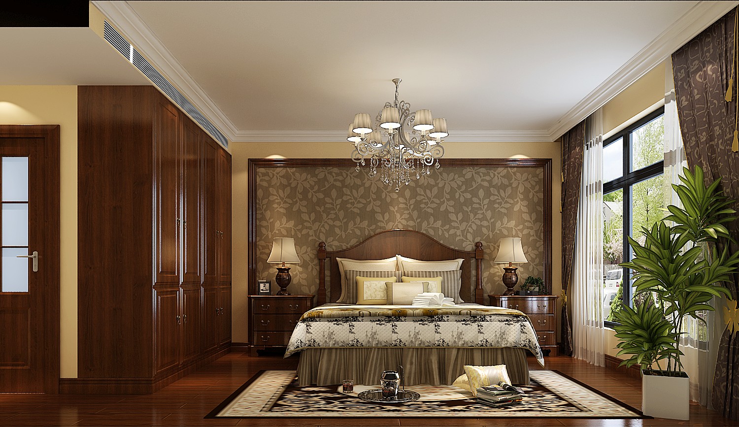 欧式 三居 白领 收纳 小资 卧室图片来自高度国际装饰刘玉在7.5万天润福熙大道的分享