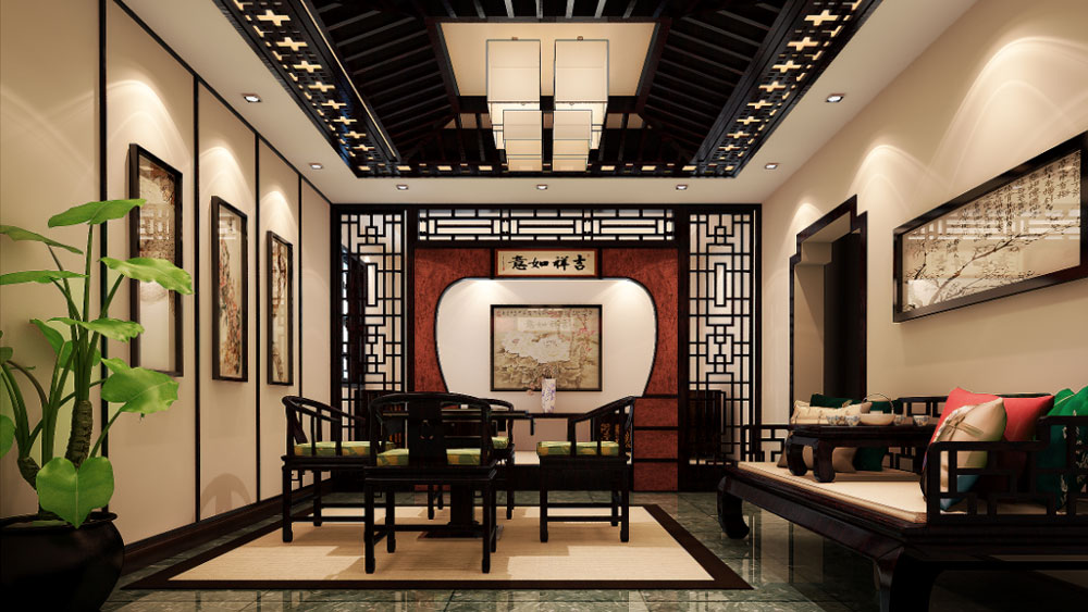 会所 新中式 北京设计 北京装修 客厅图片来自高度国际装饰韩冰在甜水园会所220㎡新中式效果的分享