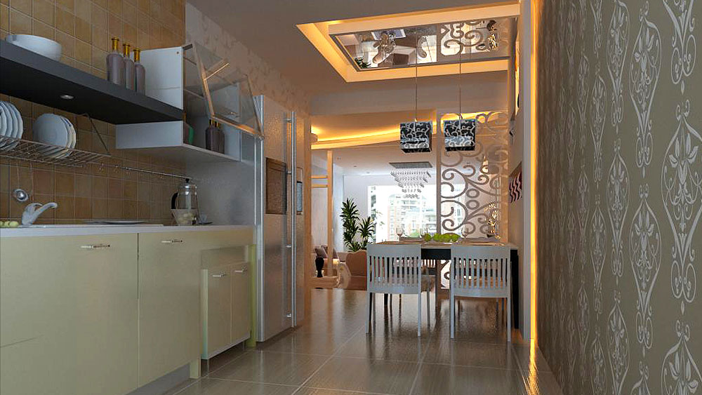 二居 现代 简约 北京装修 北京设计 厨房图片来自高度国际装饰韩冰在百旺茉莉园108㎡现代简约效果的分享