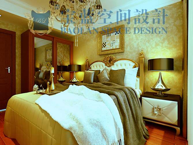 欧式 三居 卧室图片来自众意装饰在中国铁建国际城欧式案例的分享