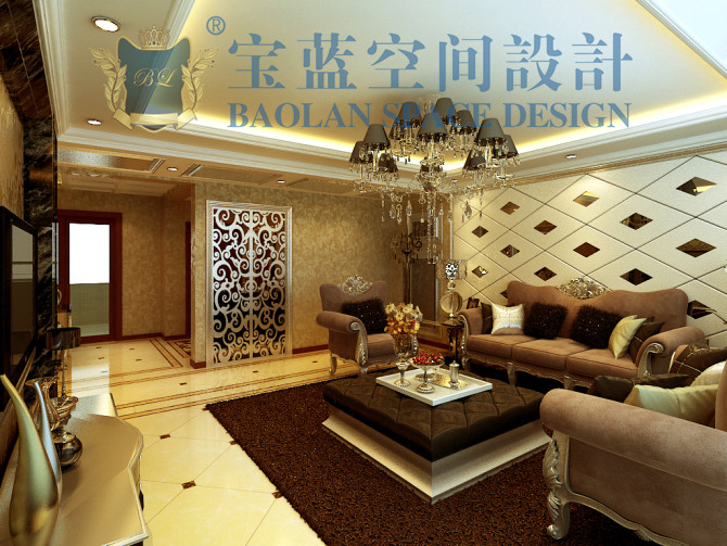 欧式 三居 客厅图片来自众意装饰在中国铁建国际城欧式案例的分享
